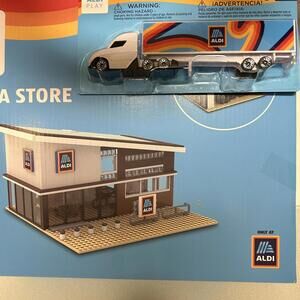 ALDI Play ALDI USA Store Building Set with ALDI Truck Toy